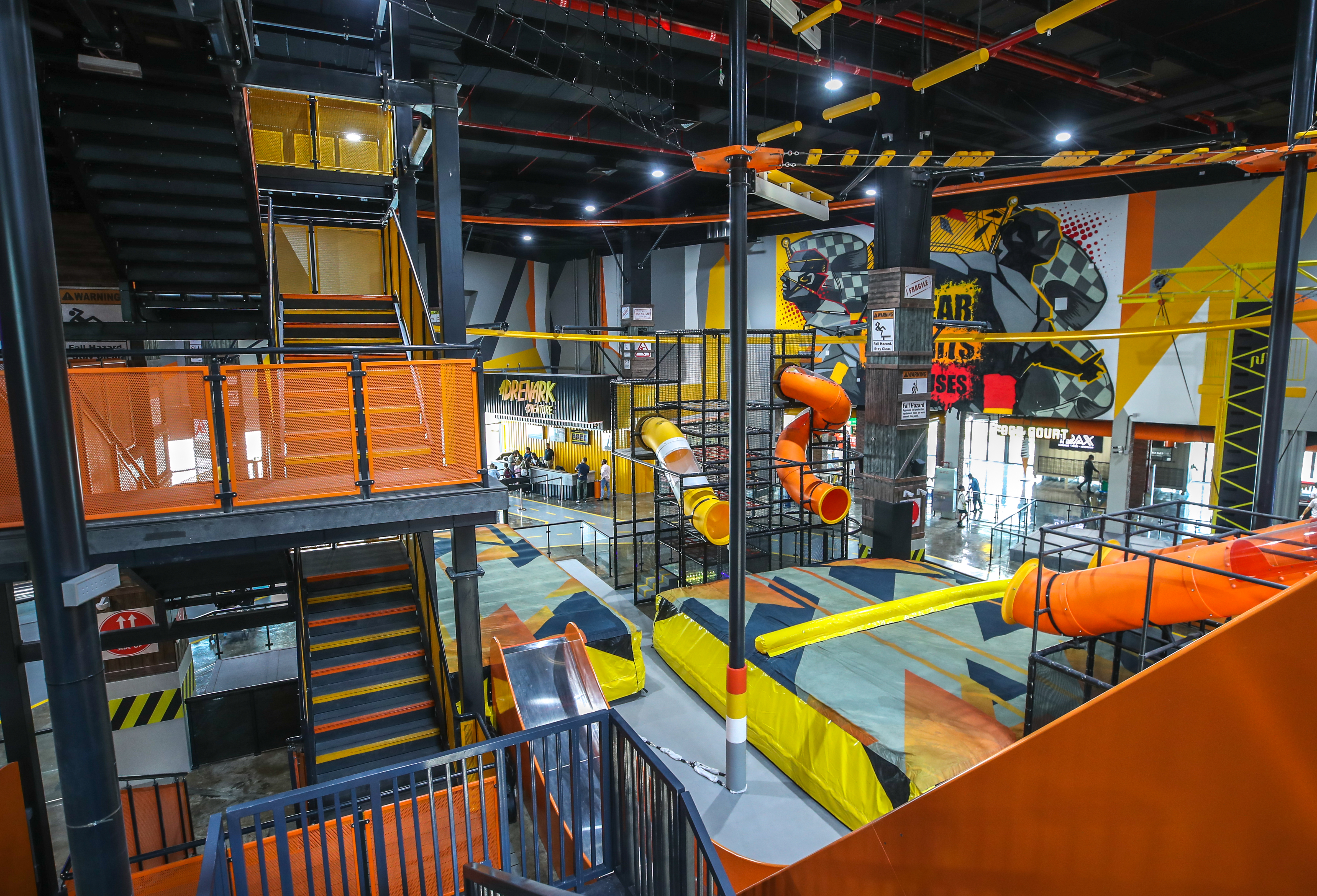 Adrenark Adventure indoor park at Al Qana. Victor Besa / The National