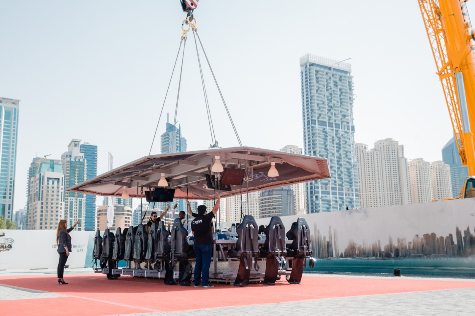 dinner in the sky dubai menu